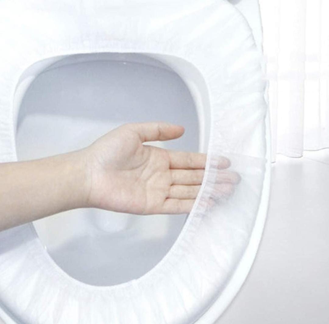 10pcs Travel Disposable Toilet Seat Covers Biodegradable Disposable Toilet Paper Pad Safety Travel Camping Closestool Mat