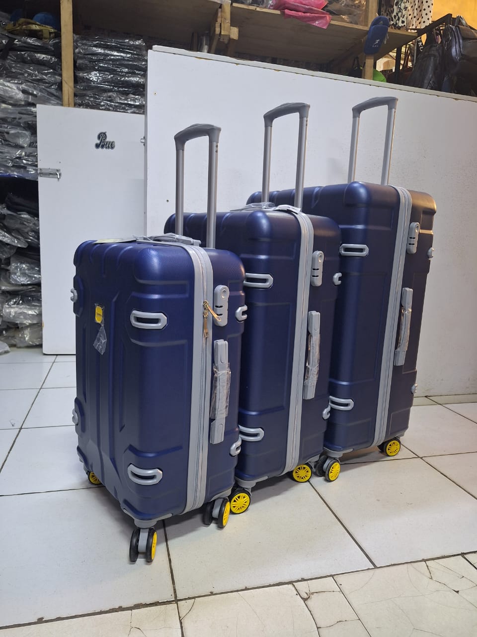 3-in-1 Lightweight Hard Shell Suitcase – 360° Wheels, ABS Fiber, Travel Ready