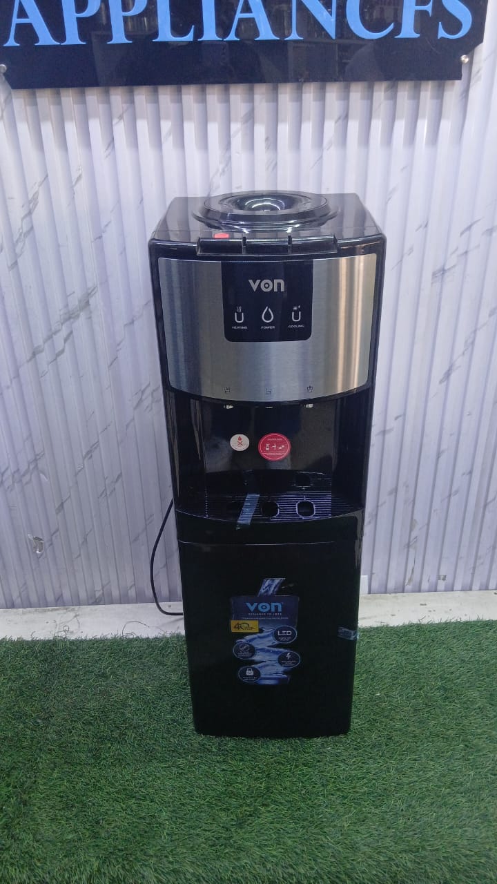 Von Water Dispenser with Compressor Cooling 3-Tap, Bottom Load, Energy-Efficient & Stylish
