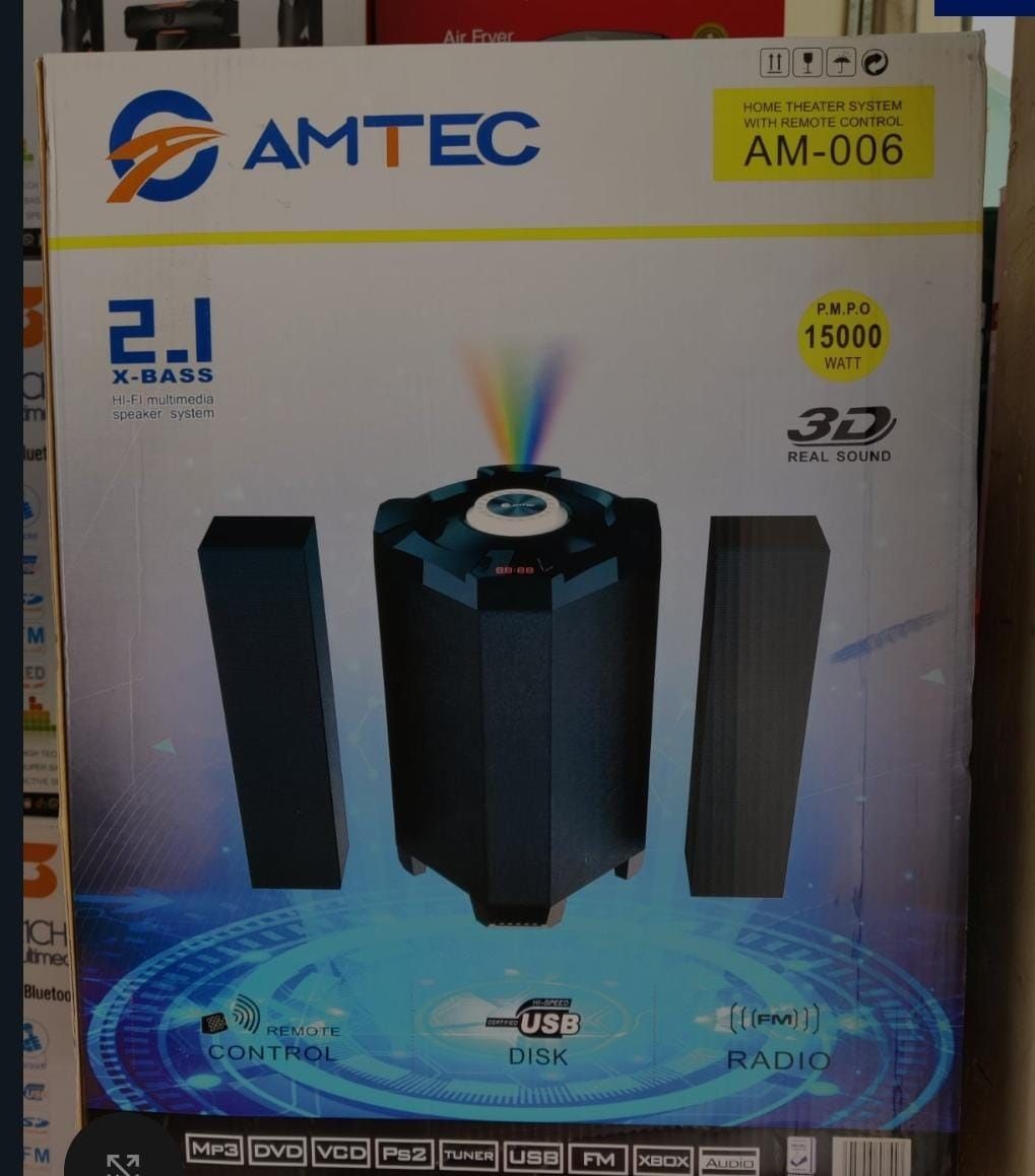 Amtec AM-006 X-Bass 2.1 Channel HI-FI Multimedia Speaker System