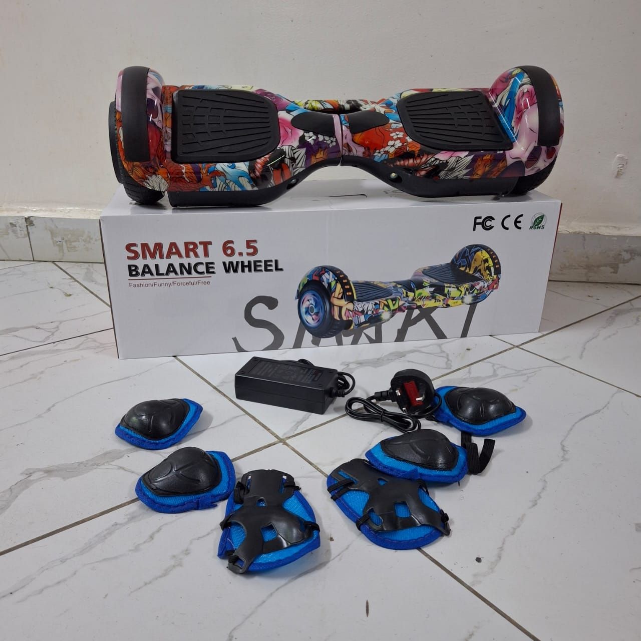 6.5'' Hoverboard Rechargeable Bluetooth Connectivity With LED Lights For Fun, Stylish & Confident Riding