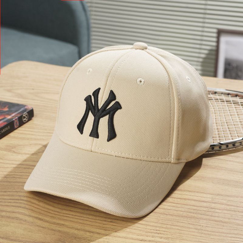 Summer new hat for women, deep top letter embroidered baseball cap, Korean style trendy breathable hard top sunshade and sun protection duckbill cap, popular solid color, simple and atmospheric