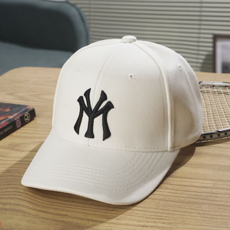 Summer new hat for women, deep top letter embroidered baseball cap, Korean style trendy breathable hard top sunshade and sun protection duckbill cap, popular solid color, simple and atmospheric