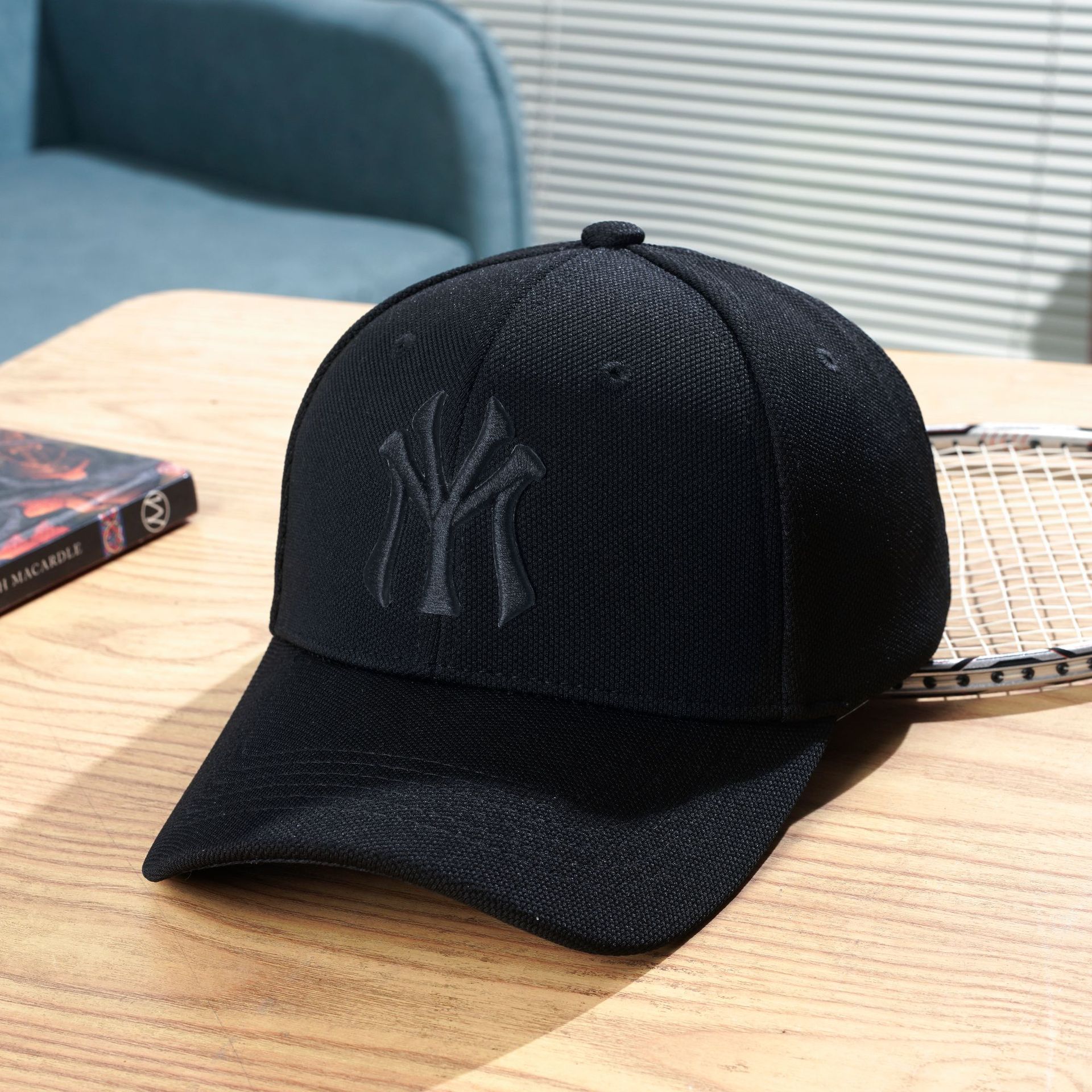 Summer new hat for women, deep top letter embroidered baseball cap, Korean style trendy breathable hard top sunshade and sun protection duckbill cap, popular solid color, simple and atmospheric