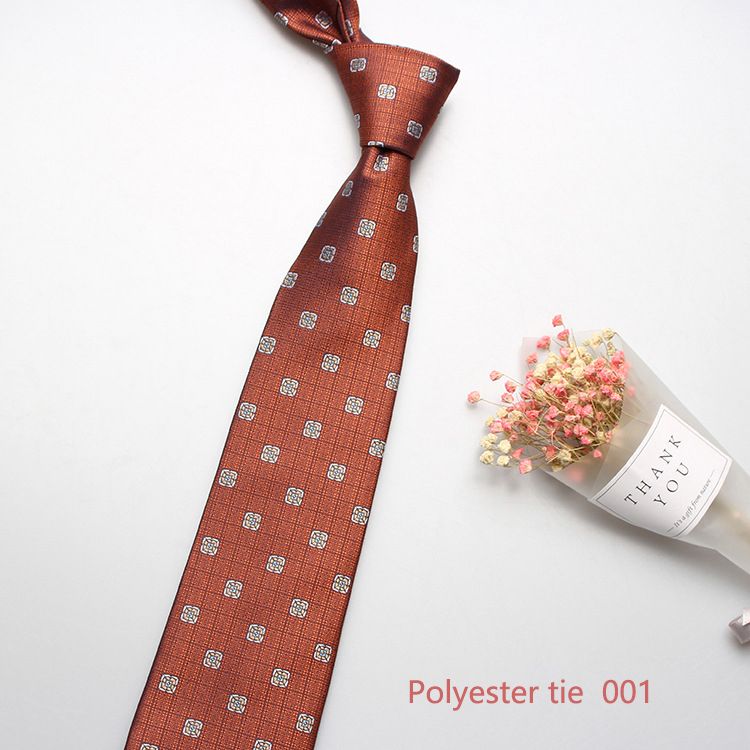 New 8cm business formal tie, men's polyester jacquard business retro tie, multi-color optional, professional shirt tie, wedding bridegroom tie, fashionable men's tie, simple fashion, Tiktok - popular