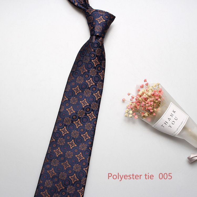 New 8cm business formal tie, men's polyester jacquard business retro tie, multi-color optional, professional shirt tie, wedding bridegroom tie, fashionable men's tie, simple fashion, Tiktok - popular
