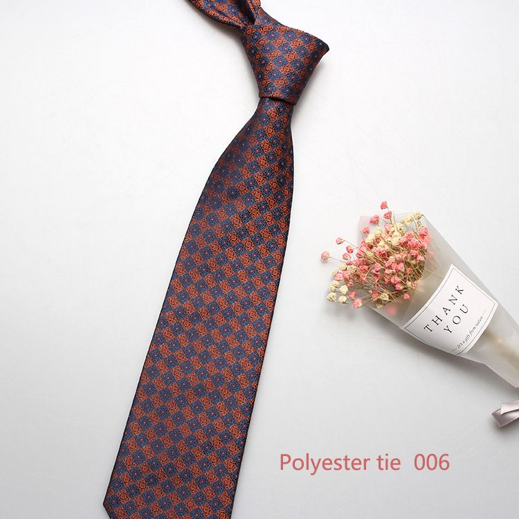 New 8cm business formal tie, men's polyester jacquard business retro tie, multi-color optional, professional shirt tie, wedding bridegroom tie, fashionable men's tie, simple fashion, Tiktok - popular