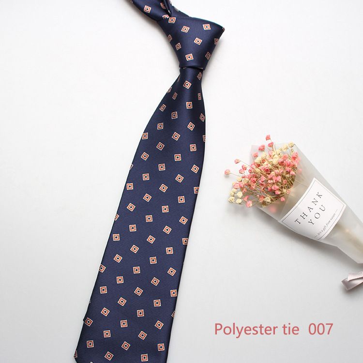 New 8cm business formal tie, men's polyester jacquard business retro tie, multi-color optional, professional shirt tie, wedding bridegroom tie, fashionable men's tie, simple fashion, Tiktok - popular