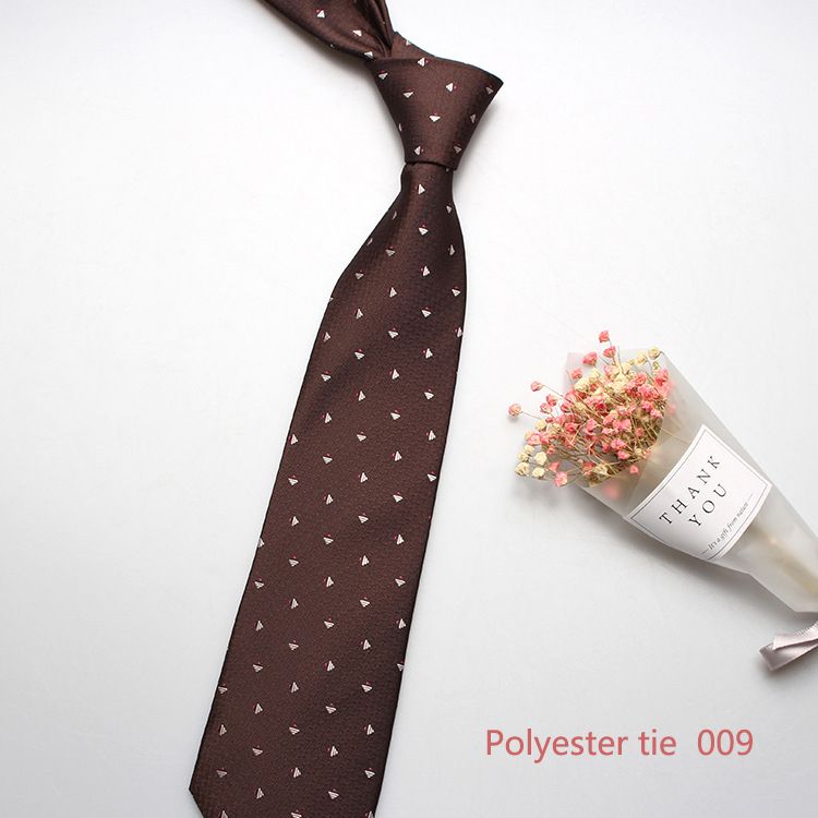 New 8cm business formal tie, men's polyester jacquard business retro tie, multi-color optional, professional shirt tie, wedding bridegroom tie, fashionable men's tie, simple fashion, Tiktok - popular