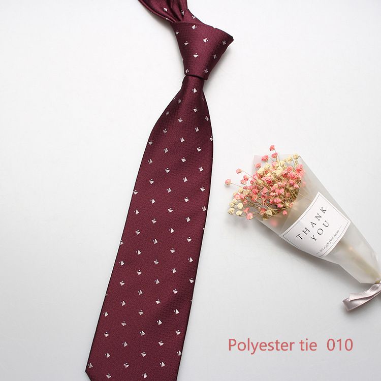 New 8cm business formal tie, men's polyester jacquard business retro tie, multi-color optional, professional shirt tie, wedding bridegroom tie, fashionable men's tie, simple fashion, Tiktok - popular