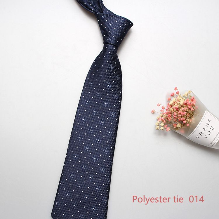 New 8cm business formal tie, men's polyester jacquard business retro tie, multi-color optional, professional shirt tie, wedding bridegroom tie, fashionable men's tie, simple fashion, Tiktok - popular