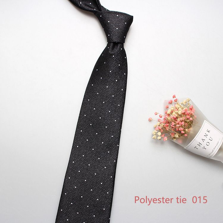 New 8cm business formal tie, men's polyester jacquard business retro tie, multi-color optional, professional shirt tie, wedding bridegroom tie, fashionable men's tie, simple fashion, Tiktok - popular