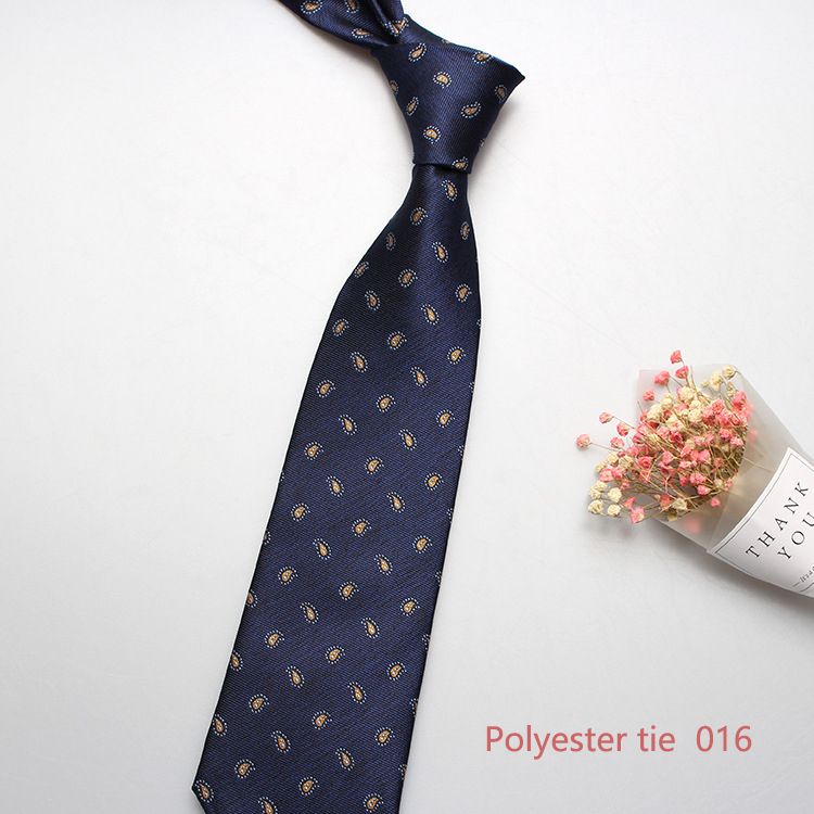 New 8cm business formal tie, men's polyester jacquard business retro tie, multi-color optional, professional shirt tie, wedding bridegroom tie, fashionable men's tie, simple fashion, Tiktok - popular