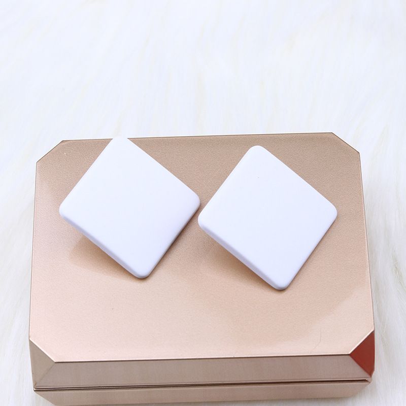 New 20 color square spray painted earrings with simple and fashionable acrylic personalized candy colored earrings for women
