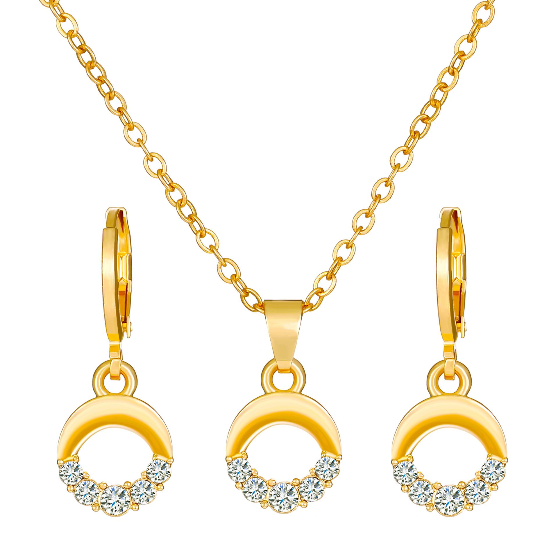 2025 New Diamond Set Butterfly Jewelry for Women, Ins Creative Design Necklace, Love Flower Earring Set, Crown Butterfly Eardrop Set, Hot Selling Pearl Jewelry, Fashionable and Versatile, Hot selling