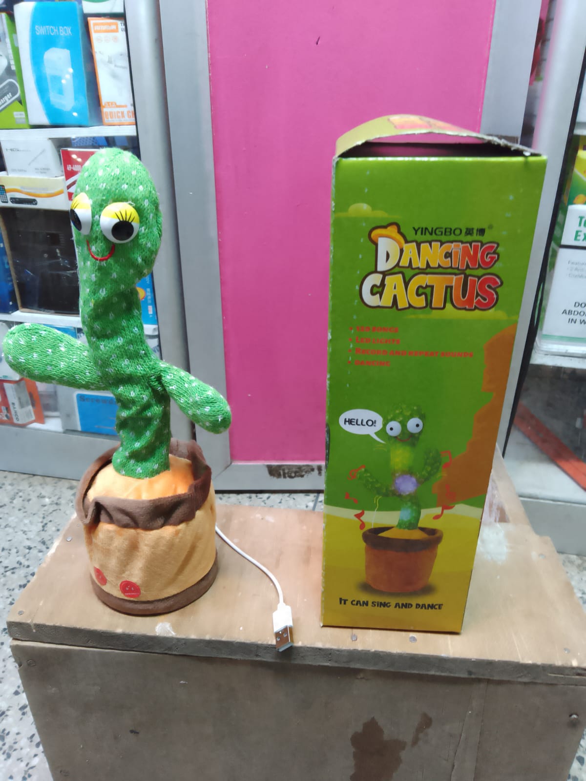 Cactus toy,Dancing Talking Cactus Mimicking Toy,Talking Repeat Singing Sunny Cactus Toy 120 Pcs Songs for Baby 15S Record Your Sound Sing+Dancing+Recording+LED