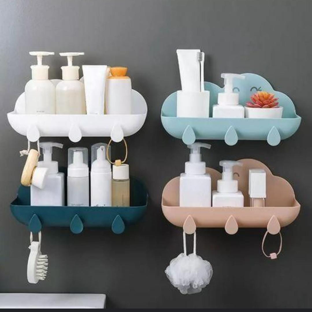 Bathroom cloud like organiser,Small Floating Shelves Mini Cloud Shelves Hanging Display Wall Shelf for Bathroom Livingroom Bedroom
