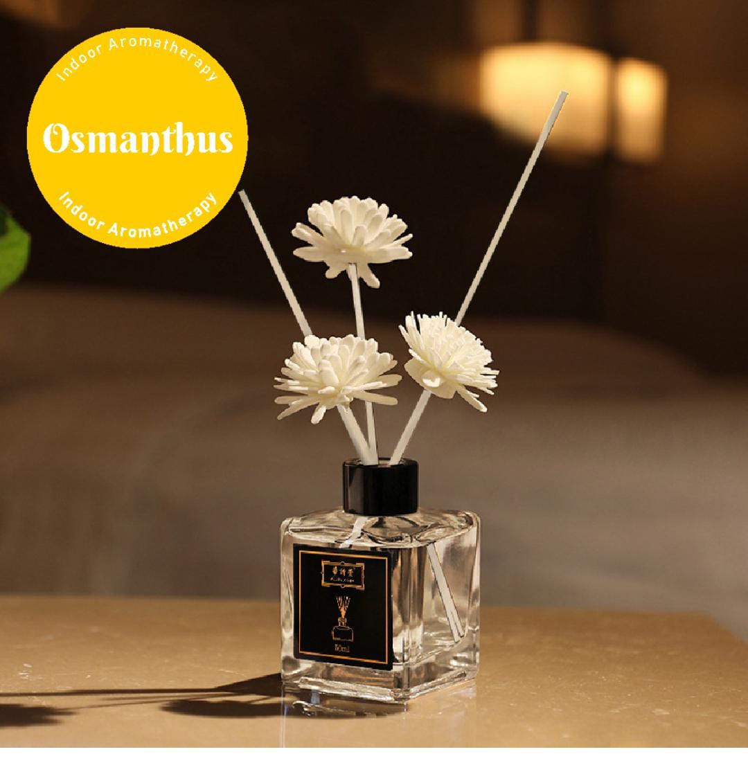 Aromatherapy  Flowers Reed diffuser,Scented Oil Reed Diffusers for Bedroom Living Room Office, Giftable & Stress Relief