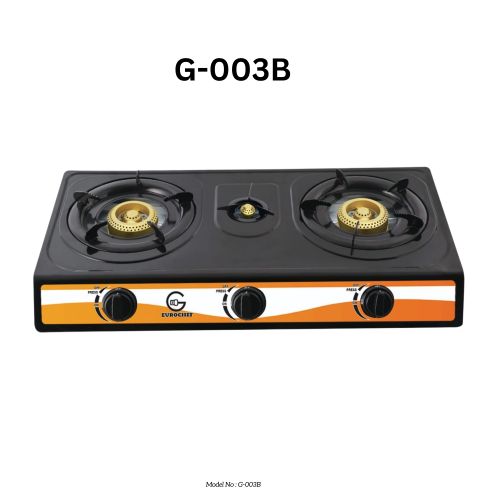 KILLMALL BLACK FRIDAY SPECIAL OFFERS PROMOTION PRICES ONLY. Eurochef G-003B TABLE COOKER STAINLESS STEEL TRIPPLE (3) BURNER GAS COOKER BLACK BEST QUALITY HIGHLY RECOMMENDED