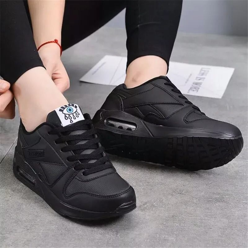 Women’s Casual Shoes Chunky Sneakers Lace-up Vulcanize Fashion Single Flat Shoes Women’s Anti-slip Air Cushioned Running Shoes

COLOR-BLACK PINK WHITE
