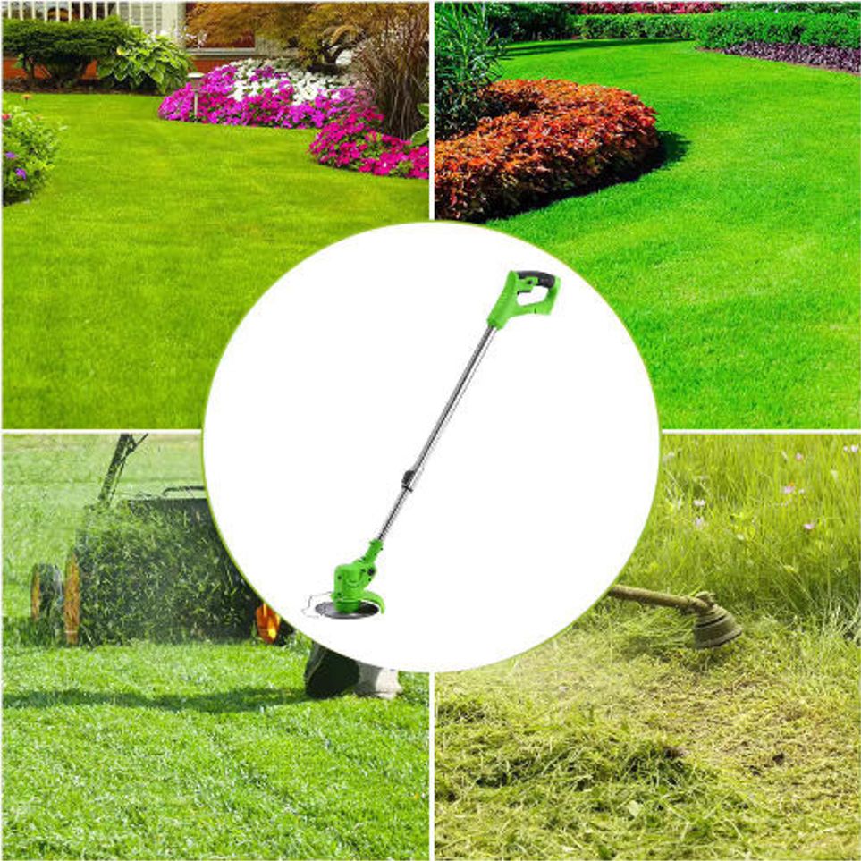 Cordless Electric Lawn Mower Foldable Adjustable Trimmer Efficient Garden Pruning Cutting Power Tools For Makita 18V Battery