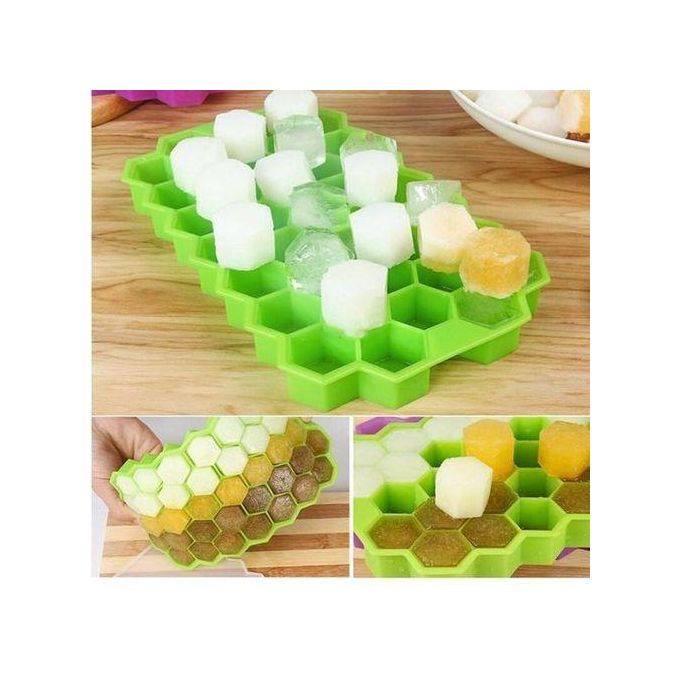 37 Grids Silicon Ice Cube Maker Tray + Top Cover