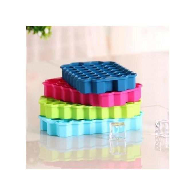 37 Grids Silicon Ice Cube Maker Tray + Top Cover