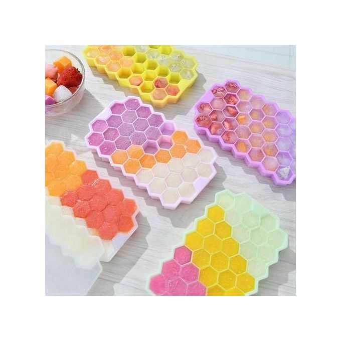 37 Grids Silicon Ice Cube Maker Tray + Top Cover