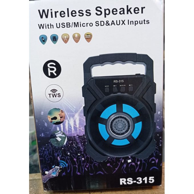 Wirelesss Speaker With AUX/USB And Micro SD Inputs
