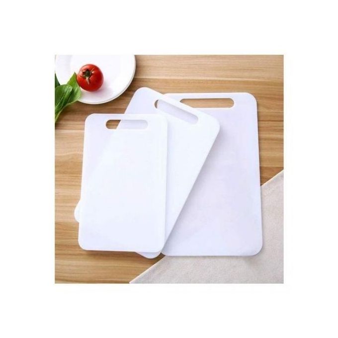 3 In 1 Heavy Plastic Chopping Board Set