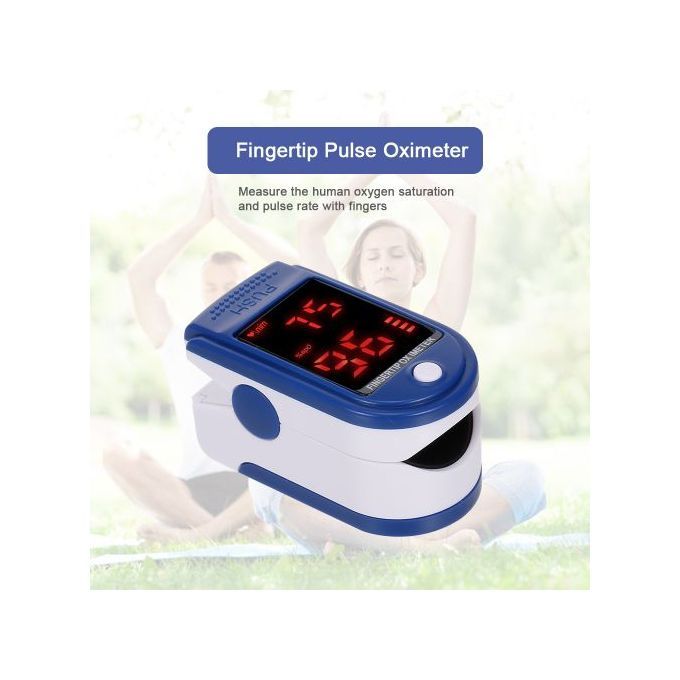 Portable Fingertip Pulse Oximeter With Oxygen Saturation Monitor