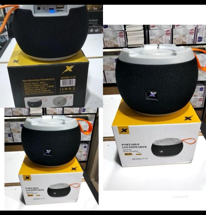 C15 Portable SUPER BASS Bluetooth Speaker With FM/USB t. Its aerial can be used to stand a cell phone so that you can watch content on your phone while listening to the audio from the speaker.