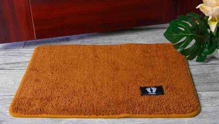 Welcome doormat  
 mat in cotton material and a thick surface is the ideal mat for your home that will give you value for your money. It is very soft for a warm and cozy living space and easy to care
