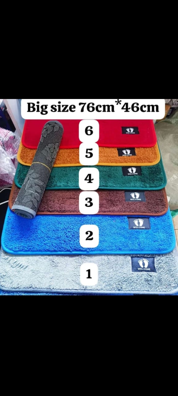 Fluffy Door Mat Bath Mat/Carpet  . It improves the look of your sitting room, bedroom, dining, Kitchen and bathroom by making it more appealing and is easy to care for. T