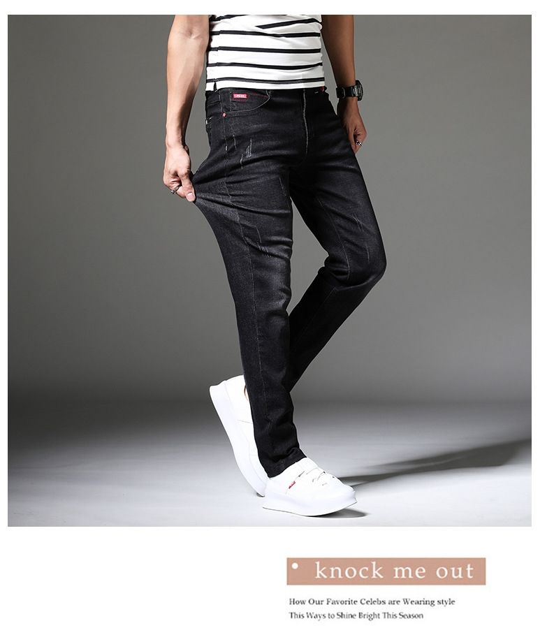 Fashion Mens Jeans Trousers Casual Latest Jeans-Blue  Get the best quality and unique jeans for a casual look. It is durable, elegant and affordable. Match it with your casual footwear and look amazin