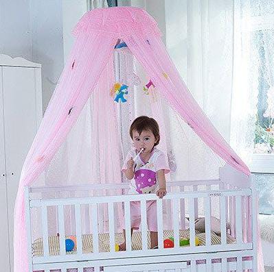 Baby Coat round net 1pc Baby cot mosquito net canopy made from a tight knit mesh of 256 holes per square inch that keeps out mosquitoes, black flies, wasps, bugs an