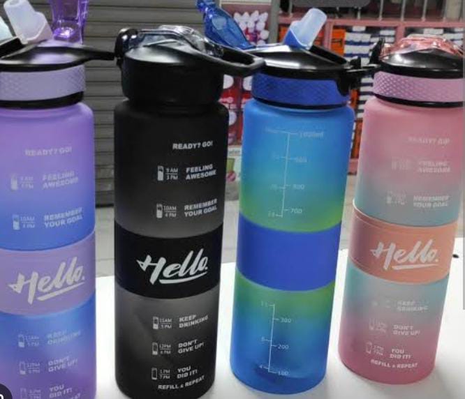 Hello motivational water bottle   Suitable for hot and cold drinks, application of water temperature: -10℃ ~ 96℃.Suit for many different occasions: Hiking, camping, Jogging, Climbing. Working out and
