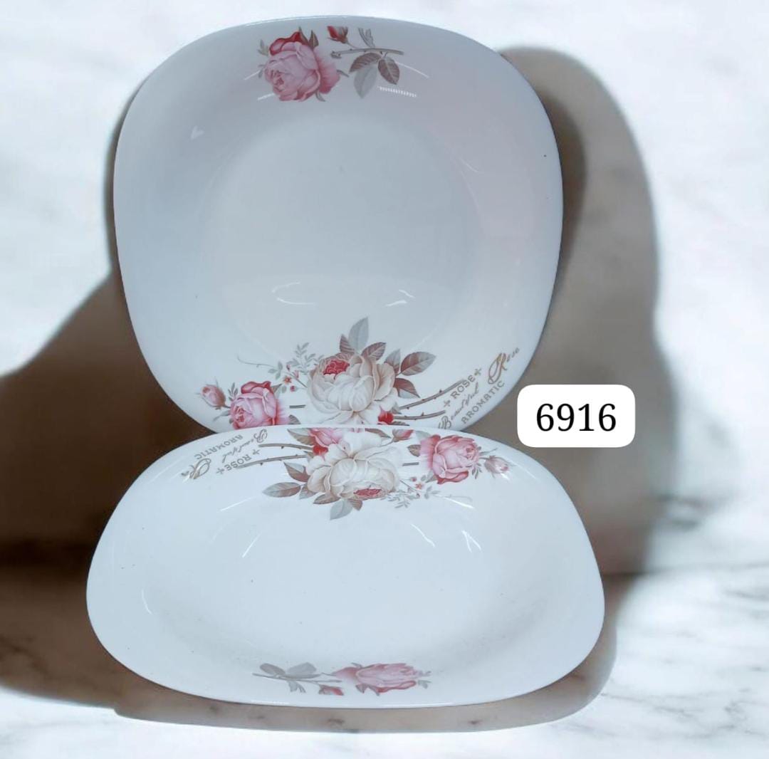 Ceramic 6 pc PLATES  These modern plates create an inviting atmosphere for your family, friends and visitors. These perfect dinner plates with a premium quality material are the best for you