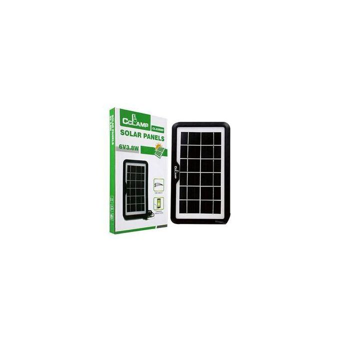 CcLamp Solar Panel 3.8W 6V Polycrystalline Silicon Thin Film Solar Panel for Mobile Charging  High Light Transmission: Highly transparent glass achieves a super high light transmission of up to 93% fo