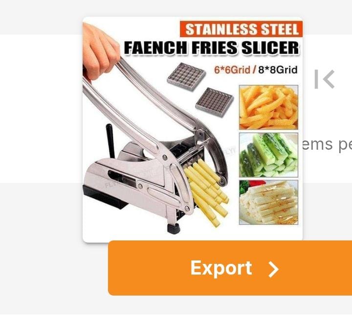 Chips Cutter- Stainless Steel Potato Chopper Chipser  . Ideal for restaurants, cafes, hotels, and fast food businesses, it guarantees uniform cuts for consistent cooking and presentation. Simple to cl