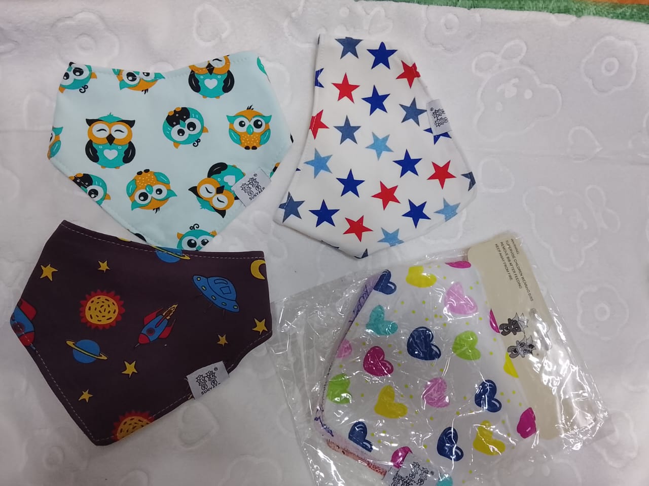 3pcs bulp cloth burp cloths and burpy bibs help protect parents' and caregivers' clothing from spit-up, drool, or milk spills during burping or feeding sessions
