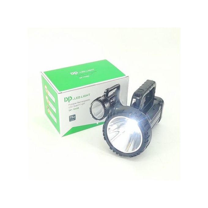 Dp Light Dp Portable Rechargeable LED Spotlight Torch  • The Portable Rechargeable Light is with built-in long-life and free-maintained rechargeable battery of a high capacity of 2800mAh.