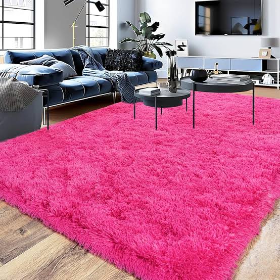 Luxurious Soft Fluffy Carpet This woolen shag rug in cotton material and a thick surface is the ideal carpet for your home that will give you value for your money. It is very soft for a warm and cozy