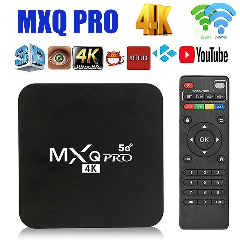 1+8G MXQpro RK3229 Android 10.1 Smart TV Box 4K Youtube Media Player TV BOX   Remote Control TV Set Top Box