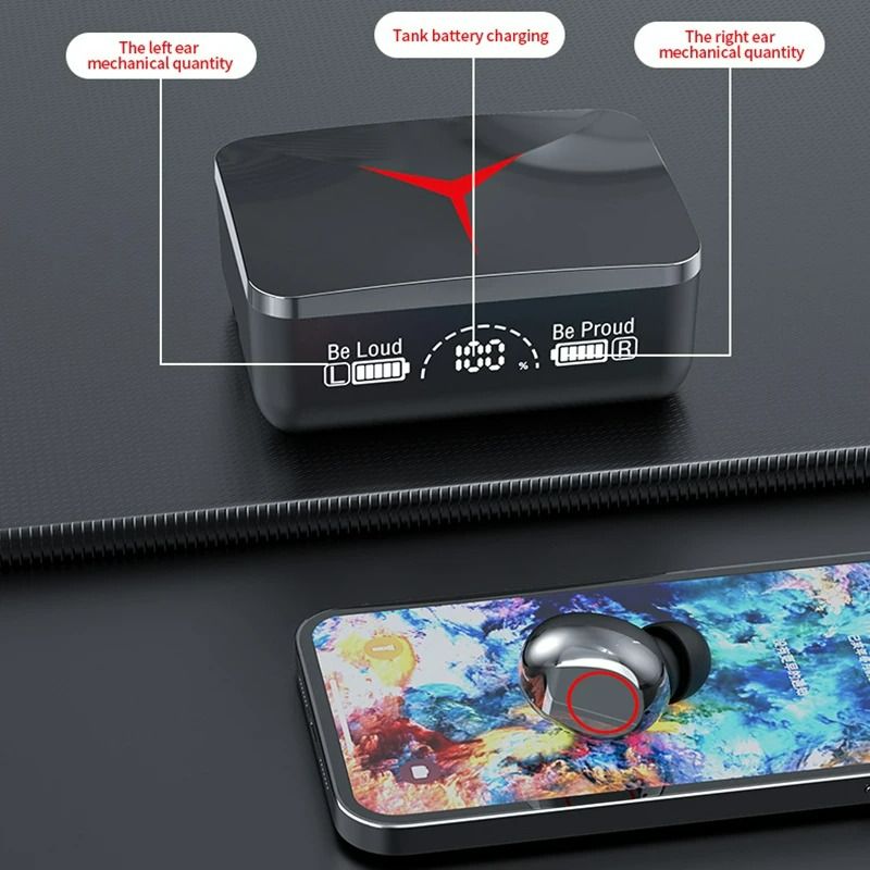 M90 Pro Bluetooth Earpods Wireless Earbuds TWS Bluetooth Earphones Gaming Touch Control Sport Bluetooth Earphones HiFi Stereo Gaming Headset With Mic For smartphone
