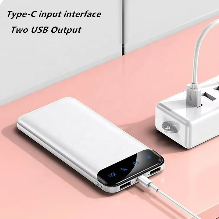 2A Fast Charging Powerbank 10000mAh Portable Digital Display  Power Bank 2A Fast Charge Portable Power Banks Compatible With iPhone&Android