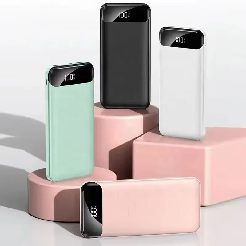 2A Fast Charging Powerbank 10000mAh Portable Digital Display  Power Bank 2A Fast Charge Portable Power Banks Compatible With iPhone&Android