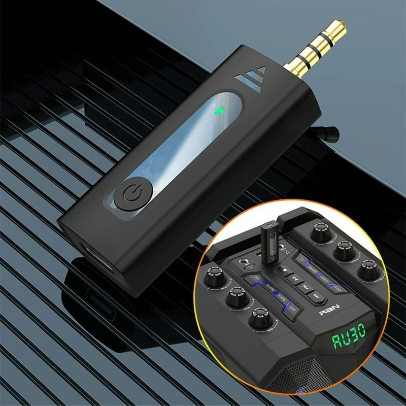 Wireless 3.5mm Wireless Lavalier Lapel Microphone Portable Audio Video Recording Omnidirectional Condenser Mic for Camera Speaker Smartphone Recording Mic for Youtube Tiktok