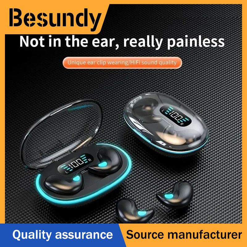 Invisible Sleep Wireless Earbuds Bluetooth 5.3 Hidden Earphones Noise Reduction TWS  IPX5 Waterproof Stereo Earphone