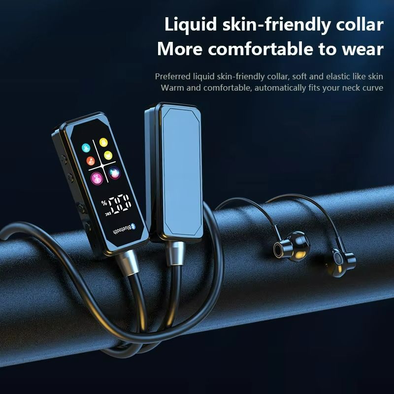 New Neckband Headphones Bluetooth KG10 In-Ear Karaoke Monitor 48H Playtime HD Stereo Sound ENC Noise Canceling IPX4 Waterproof Hands-Free